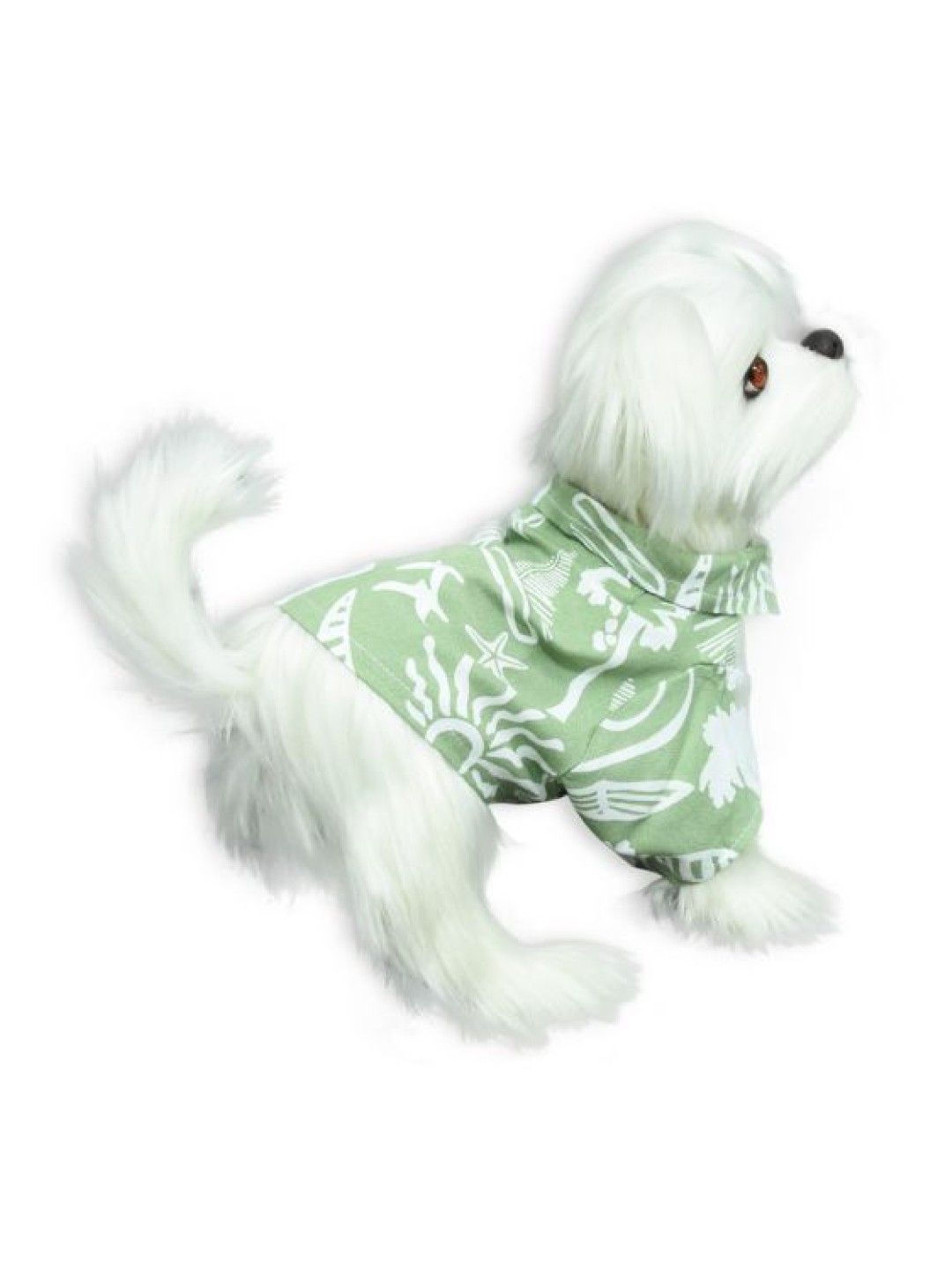 PUPKITS Beach Graffiti Green White - Pet Shirt (No Color- Image 3)