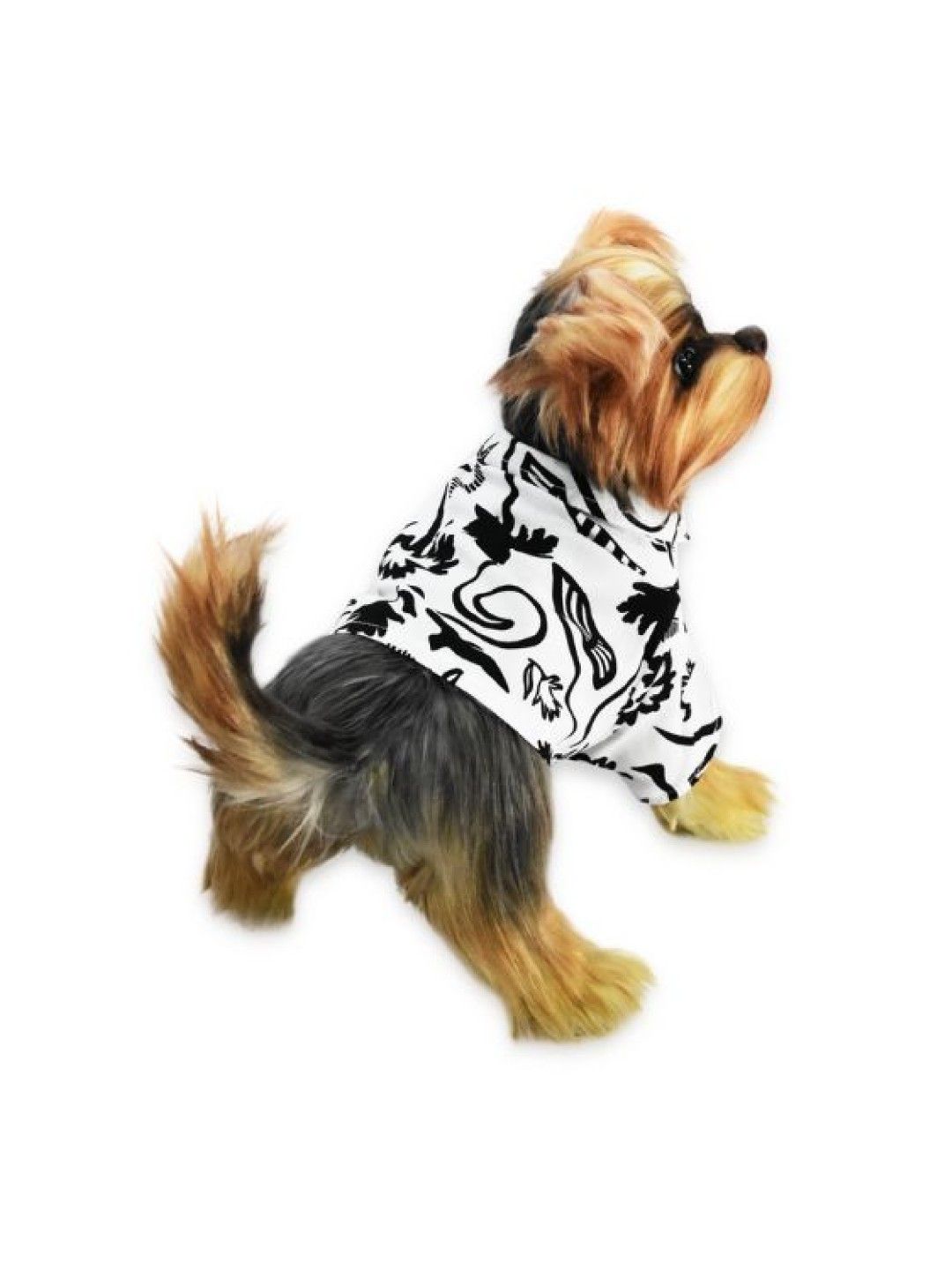 PUPKITS Beach Graffiti Black White - Pet Shirt (No Color- Image 3)