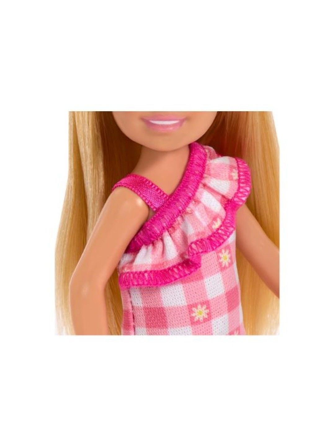 Barbie Chelsea Doll Wearing Removable Checked Dress (No Color- Image 3)
