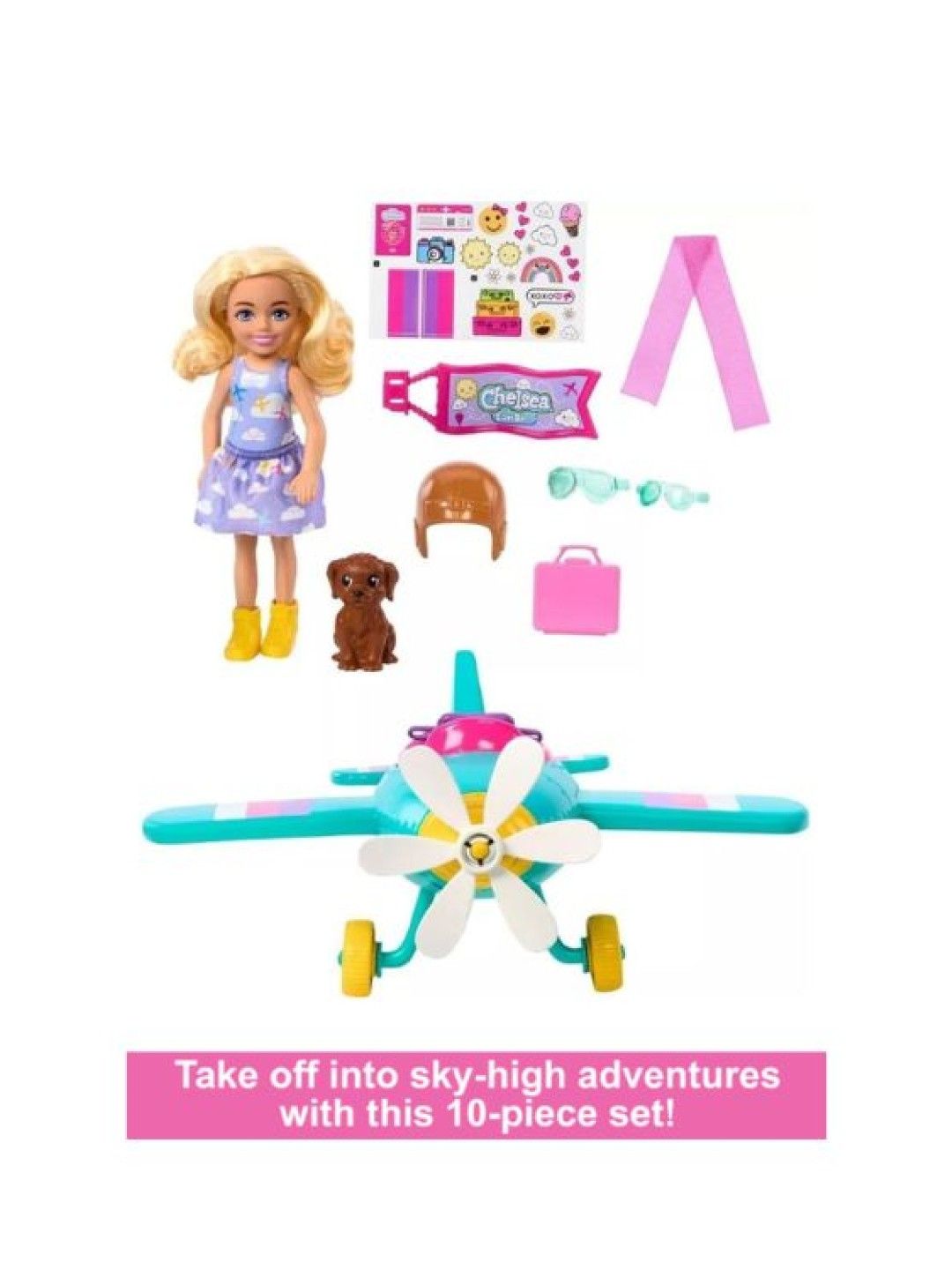 Barbie Chelsea Can Be - Plane Doll & Playset (No Color- Image 2)