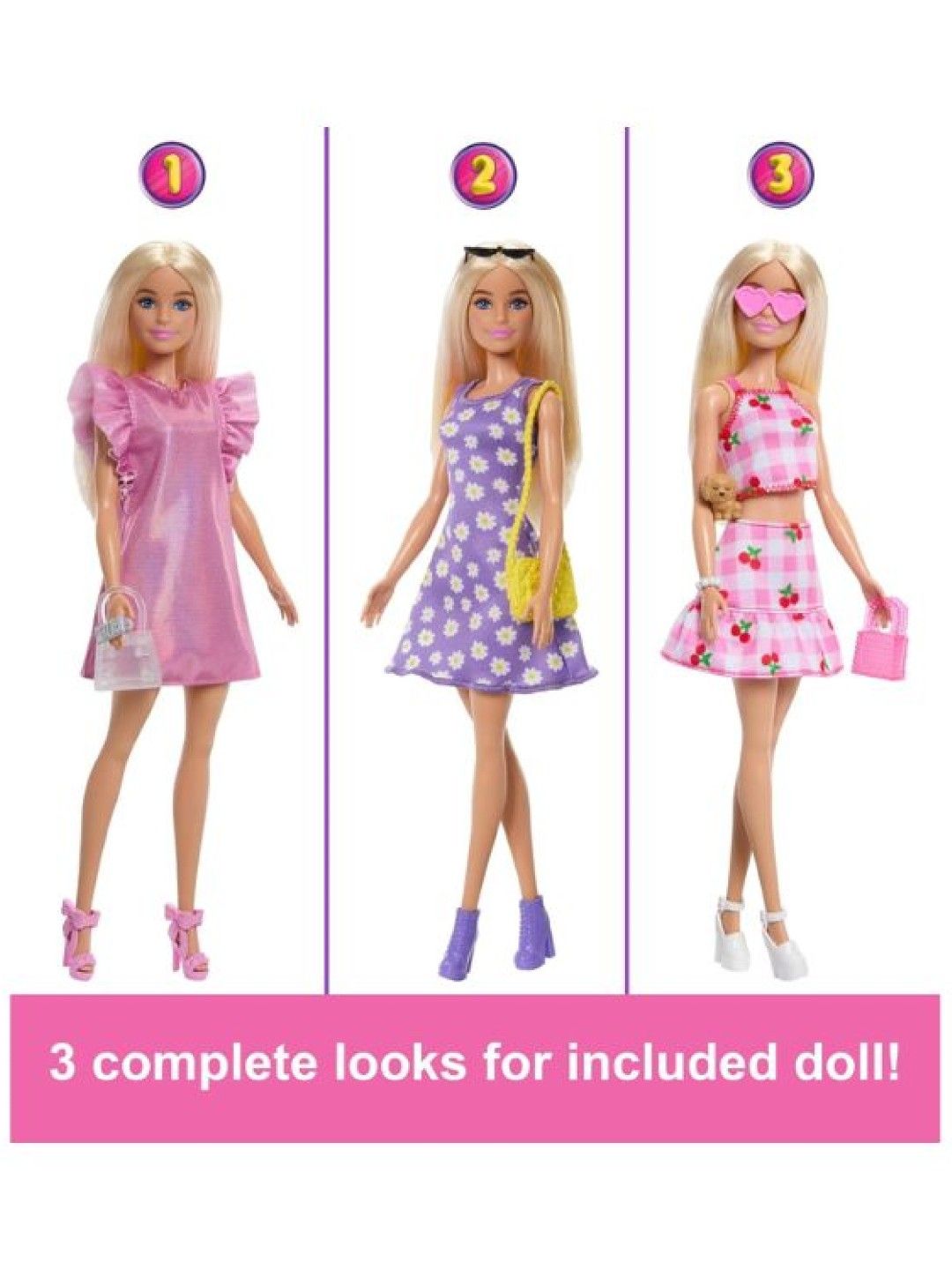 Barbie Dream Closet Toy Playset with Blonde Fashion Doll Clothes & Accessories (No Color- Image 3)
