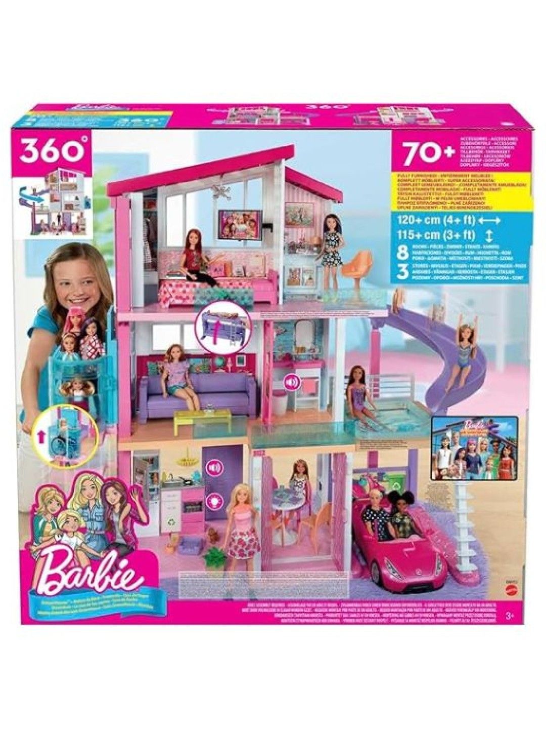 Barbie Dreamhouse Dollhouse (No Color- Image 4)