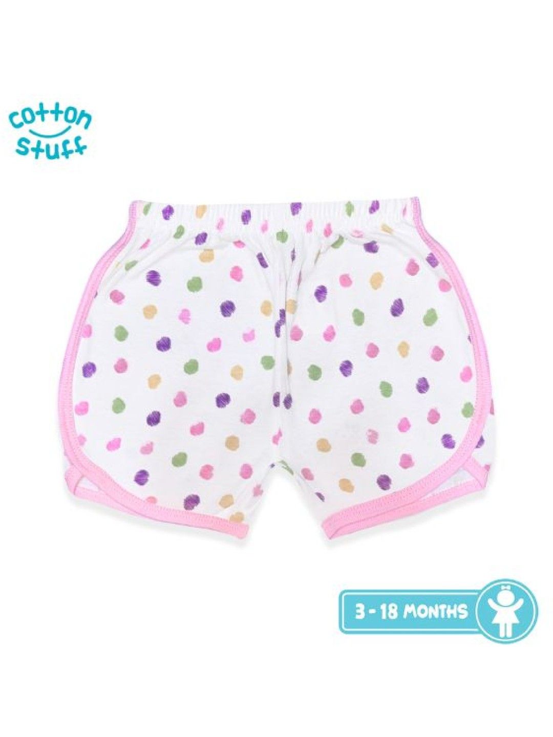 Cotton Stuff 3-piece Girly Shorts (Pattern - Girl) (No Color- Image 3)