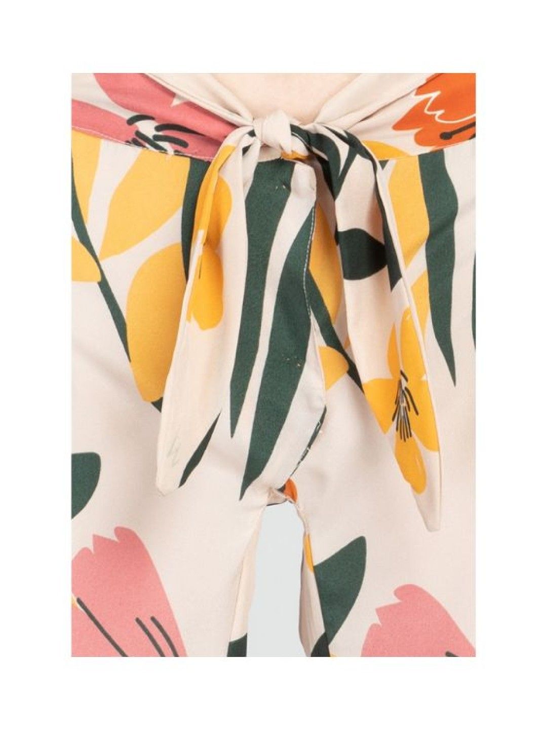 Eve's Chic Ileana Tie Front Side Slit Pants (Beige- Image 3)