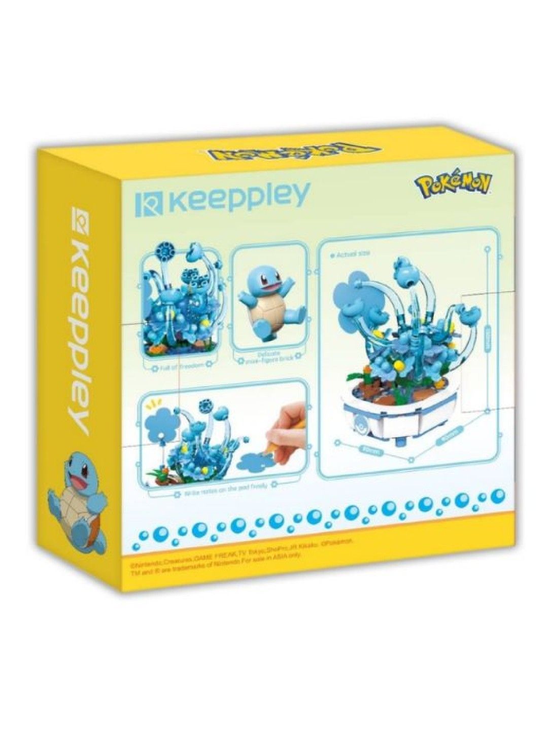 Keeppley Pokemon Bonsai Squirtle (No Color- Image 3)