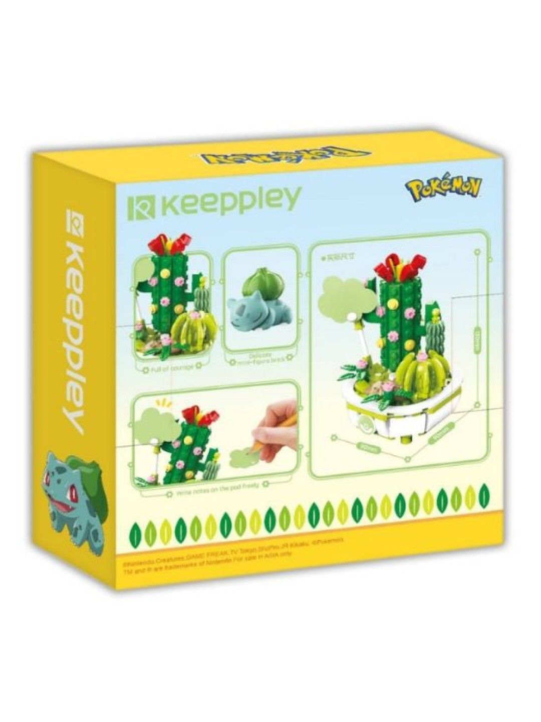 Keeppley Pokemon Bonsai Bulbasaur (No Color- Image 3)