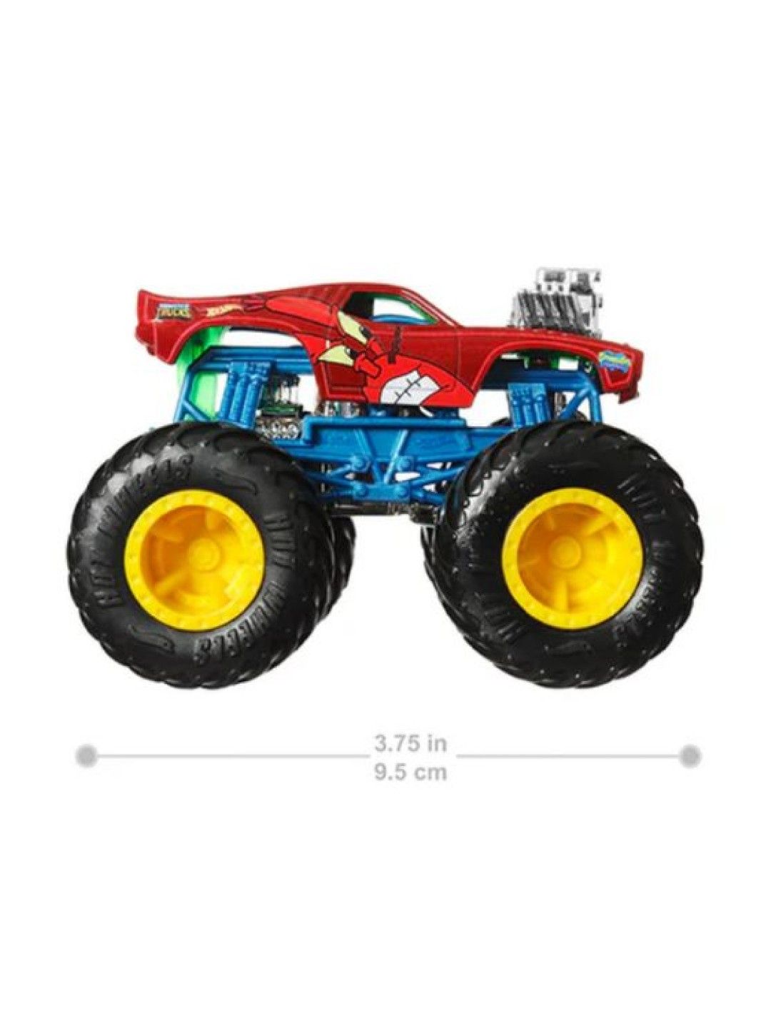 Hot Wheels Monster Trucks 1:64 Spongebob Series - Mr. Krabs (No Color- Image 3)