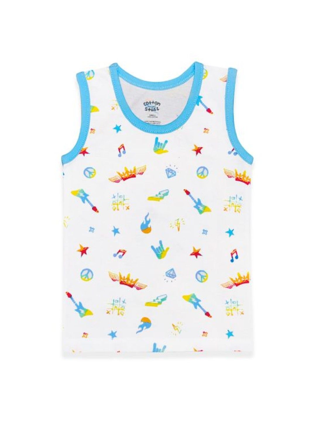 Cotton Stuff 3-piece Sando (Guitar- Boy) (No Color- Image 3)
