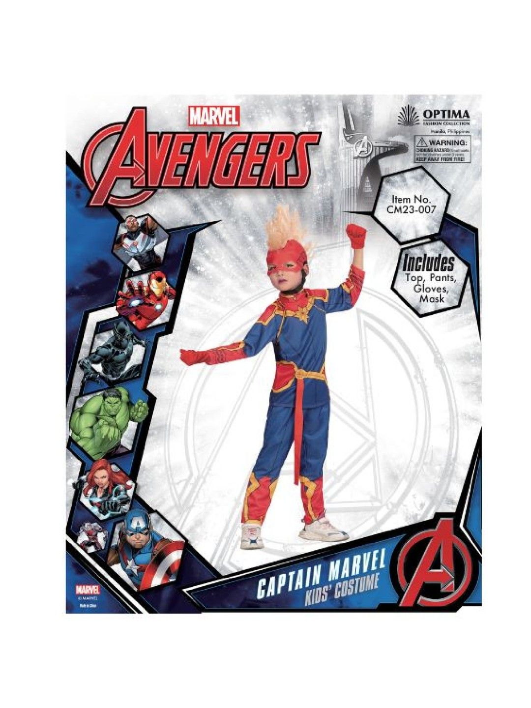 Marvel Captain Marvel Kids' Costume (No Color- Image 3)