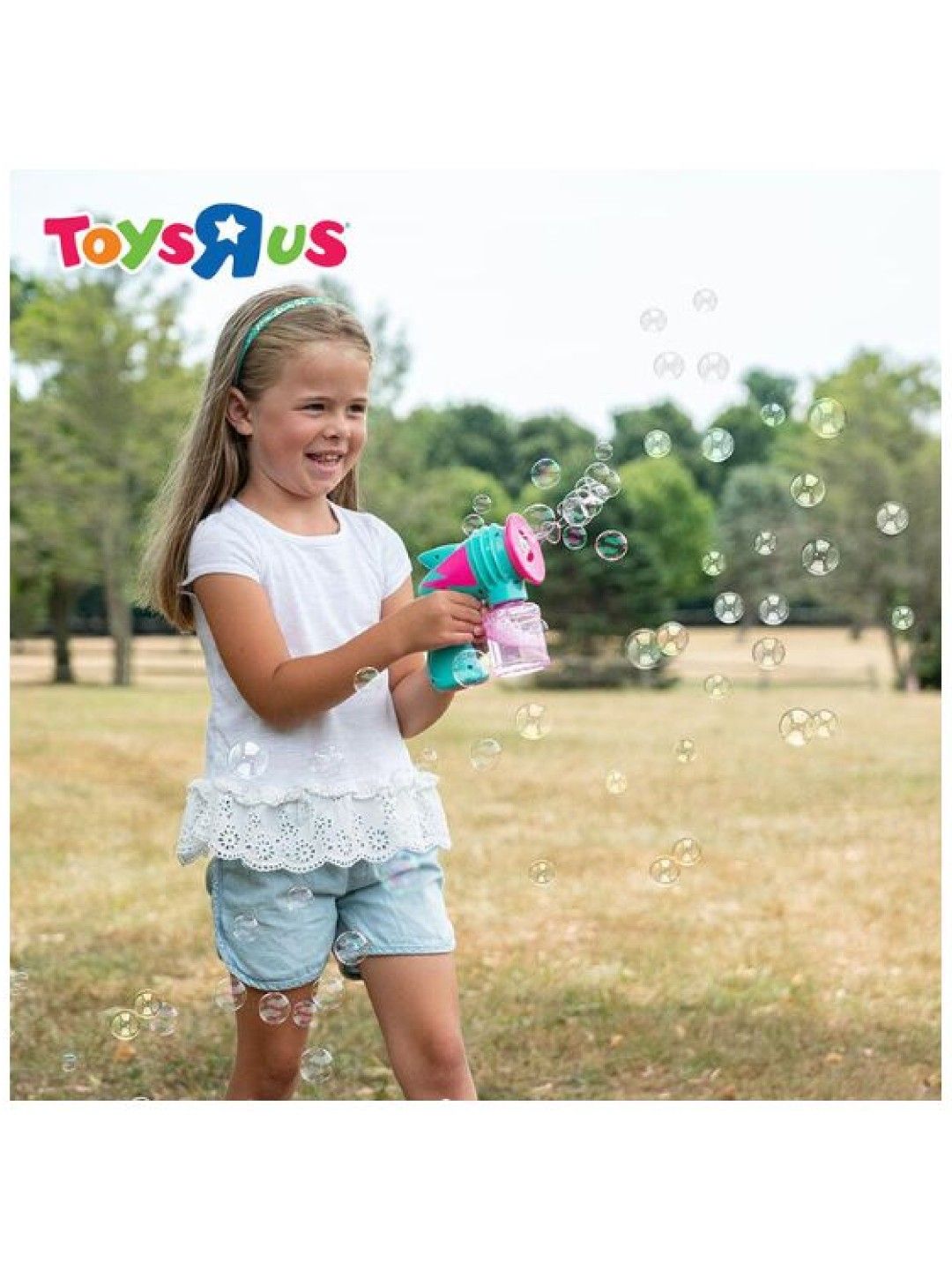 Toys R Us Fubbles No-Spill Bubble Blaster 118ml (Light Blue/Pink- Image 3)