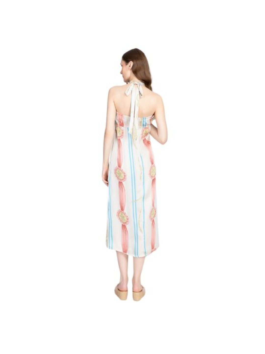 Eve's Chic Opal Bandeu Maxi Dress (Peach- Image 3)