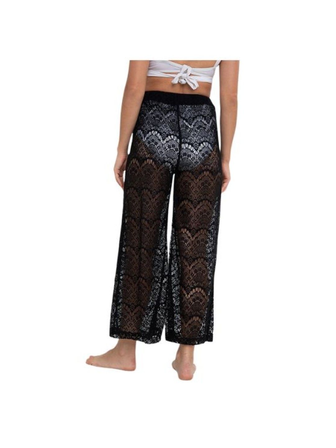 Eve's Chic Lailah Wide Legged Beach Pants (Black- Image 3)