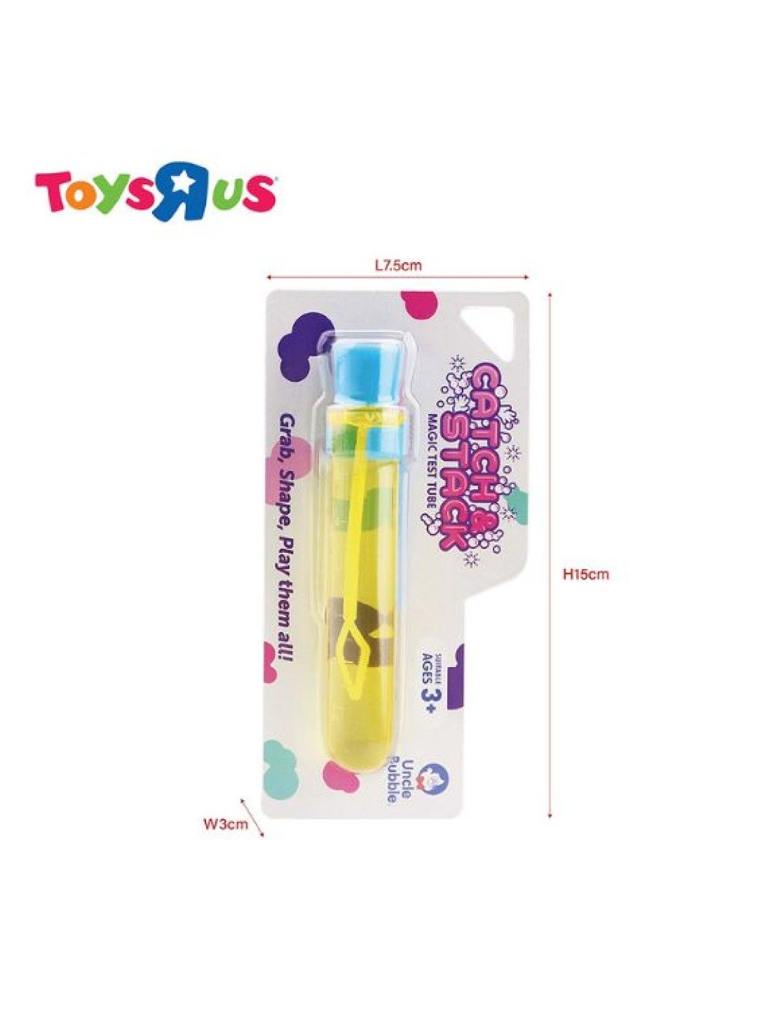 Toys R Us Uncle Bubble Catch and Stack Magic Test Tube Bubbles (No Color- Image 1)
