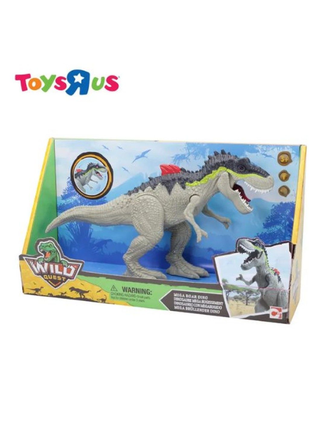 Toys R Us Wild Quest Light and Sound - Mega Roar Dinosaur (No Color- Image 3)