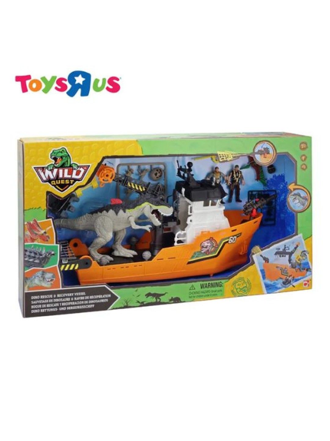 Toys R Us Wild Quest Light and Sound Playset - Dinosaur Rescue and Recovery Vessel (No Color- Image 3)