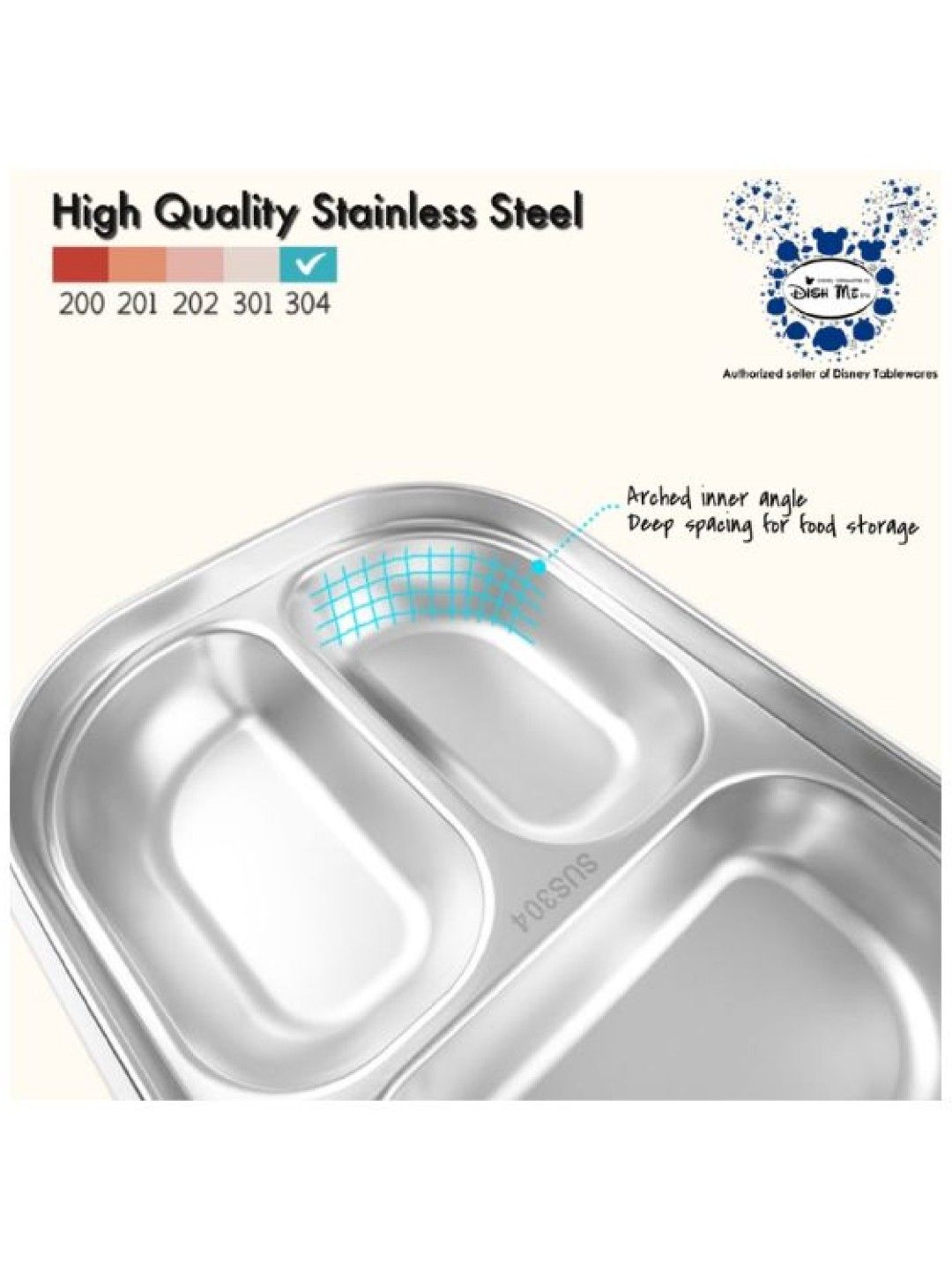 Dish Me PH Disney Frozen 2 - 3-Grid Stainless Lunch Box (No Color- Image 3)