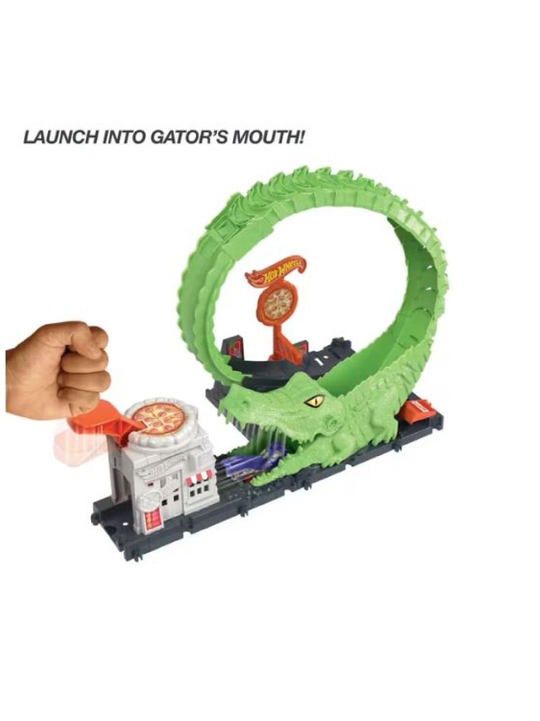 Hot Wheels City Gator Pizza Shop (No Color- Image 2)