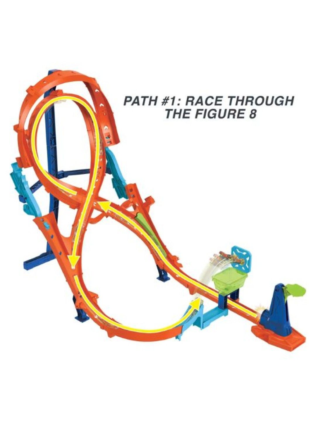 Hot Wheels Action Vertical Figure 8 Track Set (No Color- Image 3)