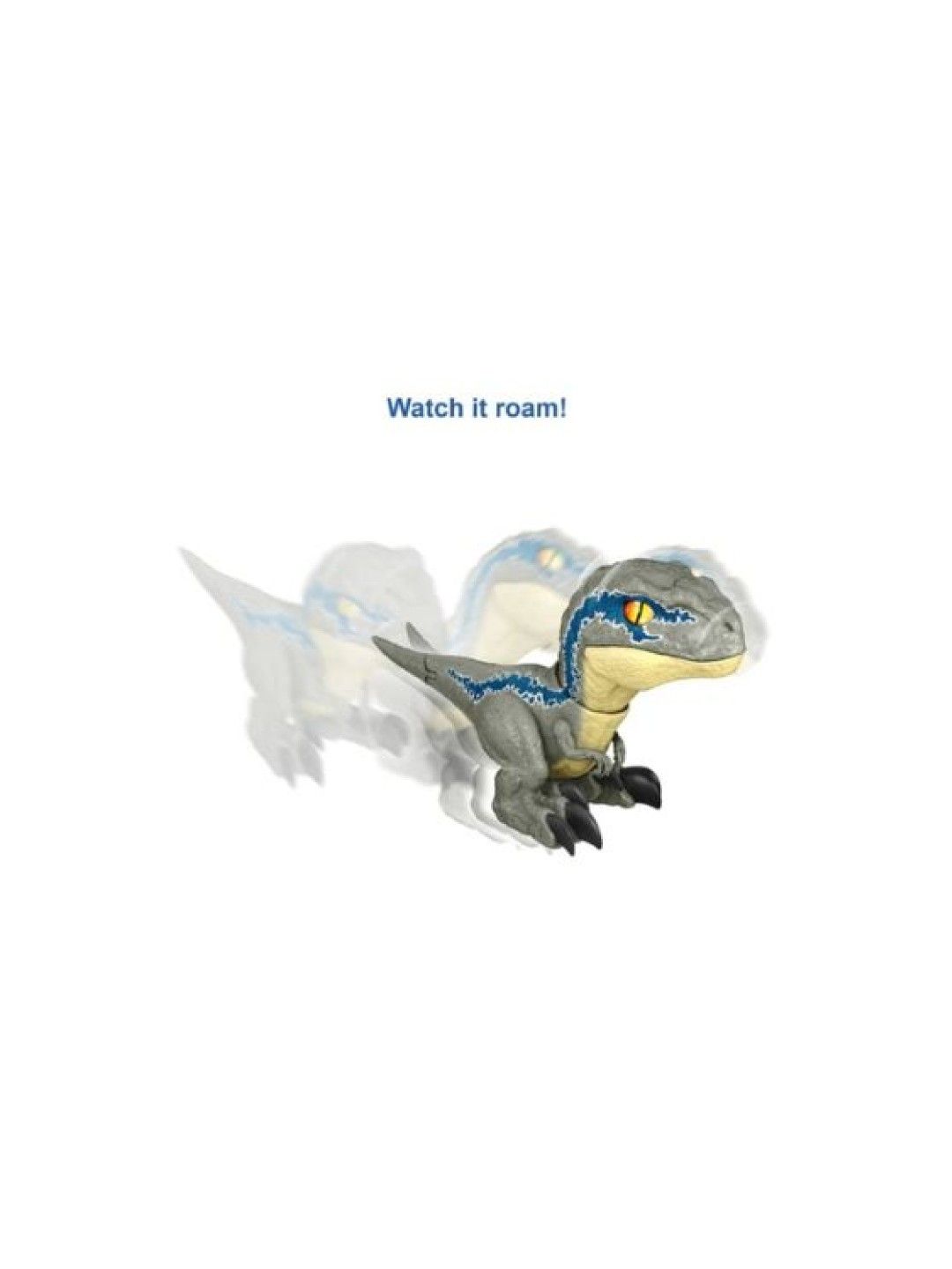 Jurassic World Dominion Uncaged Rowdy Roars Velociraptor 'Beta' Dinosaur Figure (No Color- Image 3)