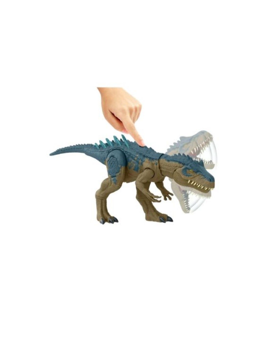 Jurassic World Ruthless Rampagin Allosaurus Dinosaur  with Continuous Chew Attack (No Color- Image 3)