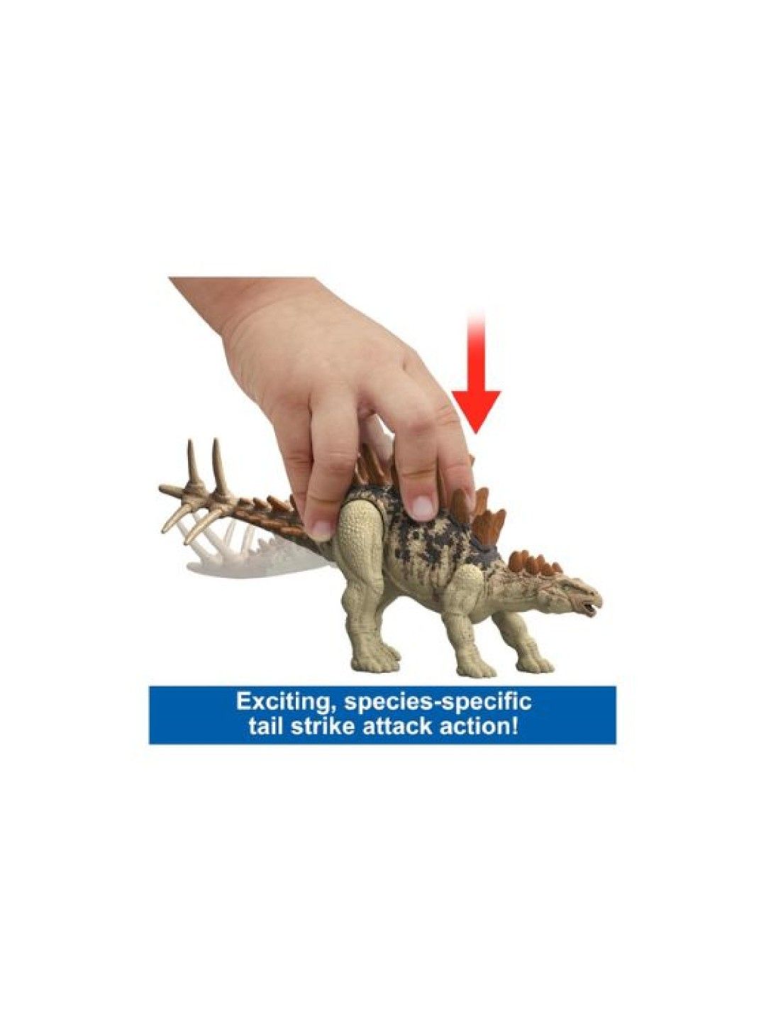 Jurassic World Strike Attack Tuojiangosaurus Dinosaur Toy with Single Strike Action (No Color- Image 3)