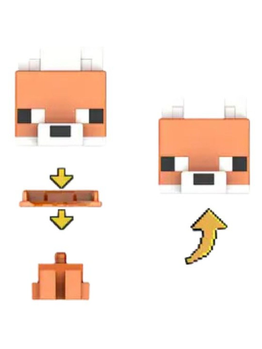 Minecraft Mob Head Boxed Mini Figures - Mini Red Fox (No Color- Image 3)