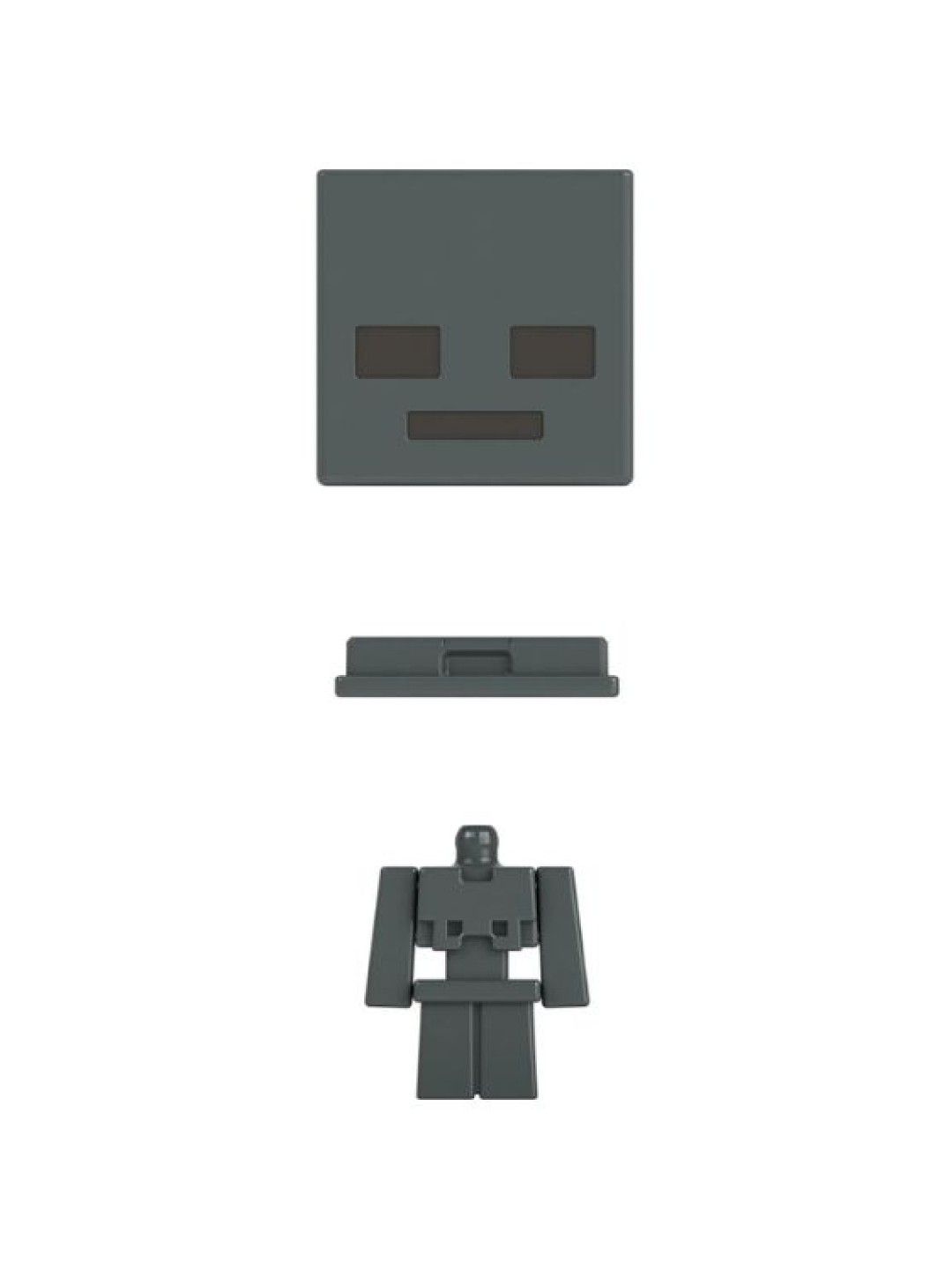 Minecraft Head Boxed Mini Figures - Wither Skeletoneton (No Color- Image 3)