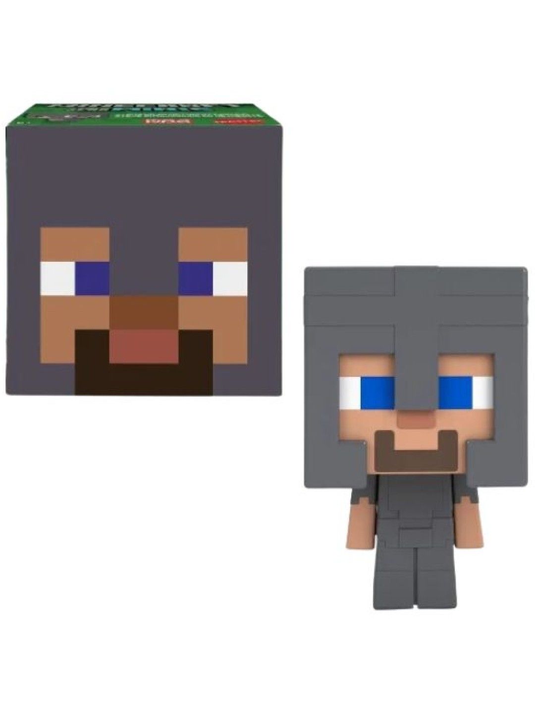 Minecraft Mob Head Boxed Mini Figures - Steve in Netherite Armor (No Color- Image 3)