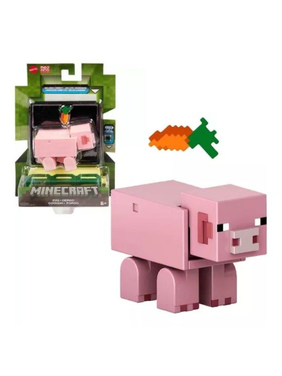 Minecraft Pig 8cm (No Color- Image 3)