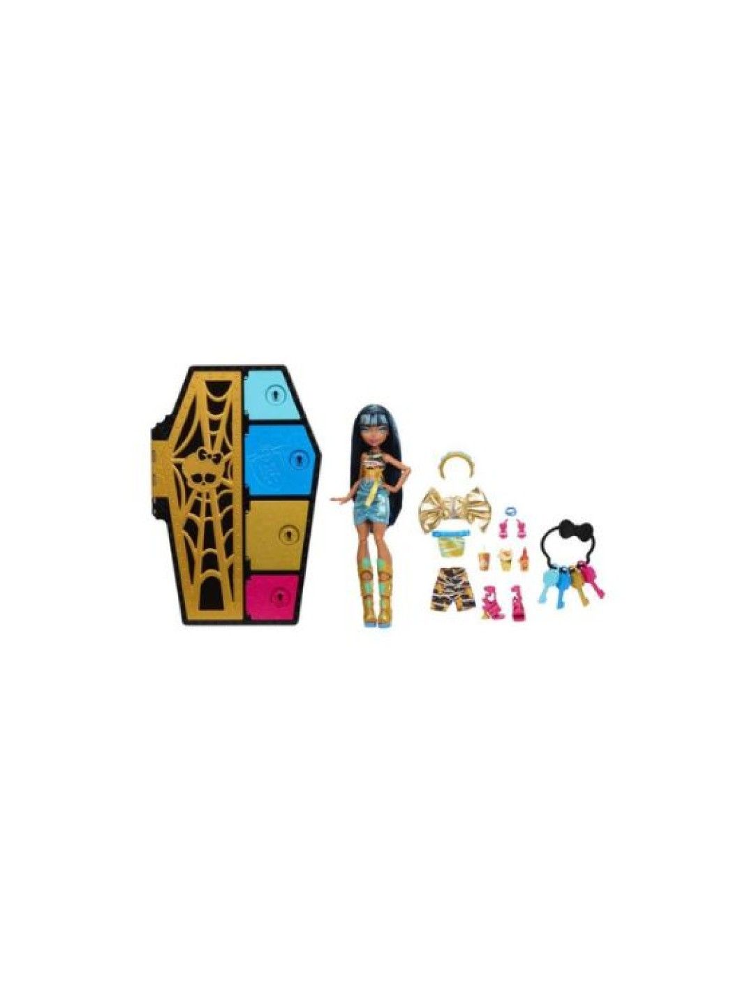 Monster High Skulltimate Secrets Cleo De Nile Doll And Fashion Set With Dress-Up Locker (No Color- Image 3)