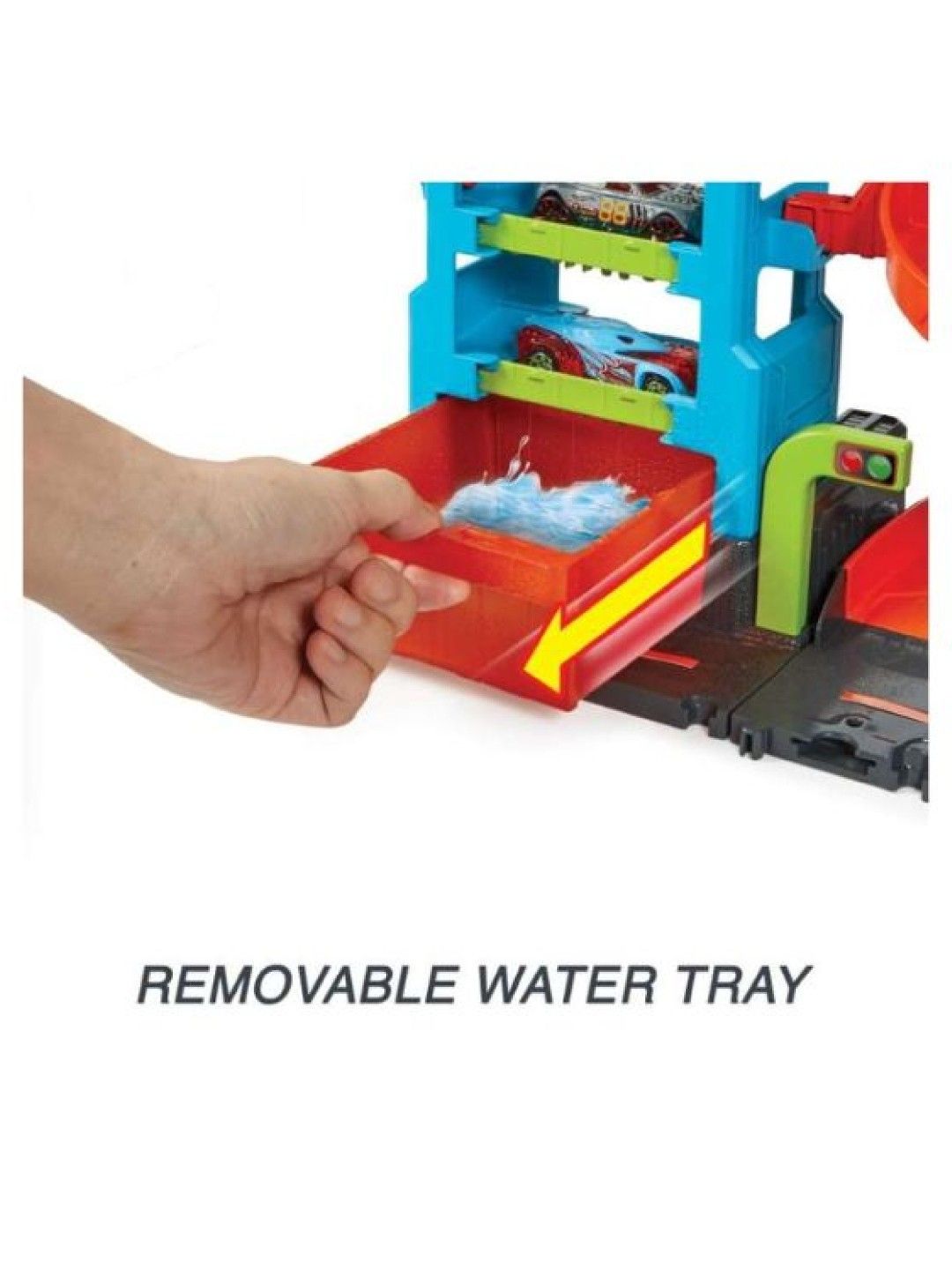 Hot Wheels City Mega Car Wash With 1 Color Shifters Car (No Color- Image 3)