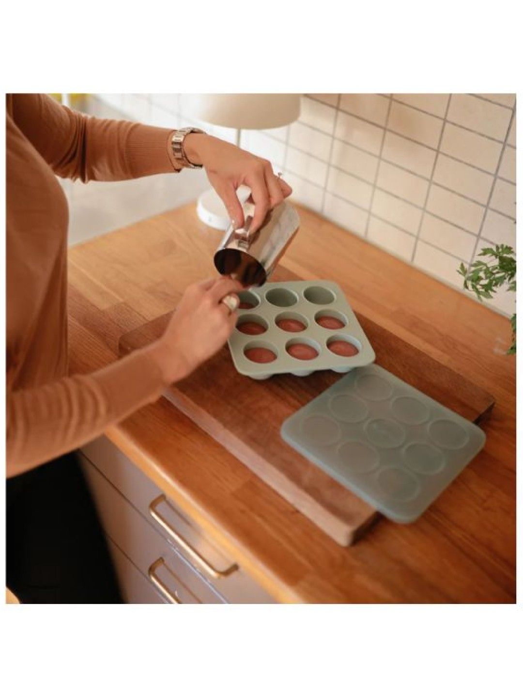 Mushie Baby Food Freezer Tray (Cambridge Blue- Image 3)