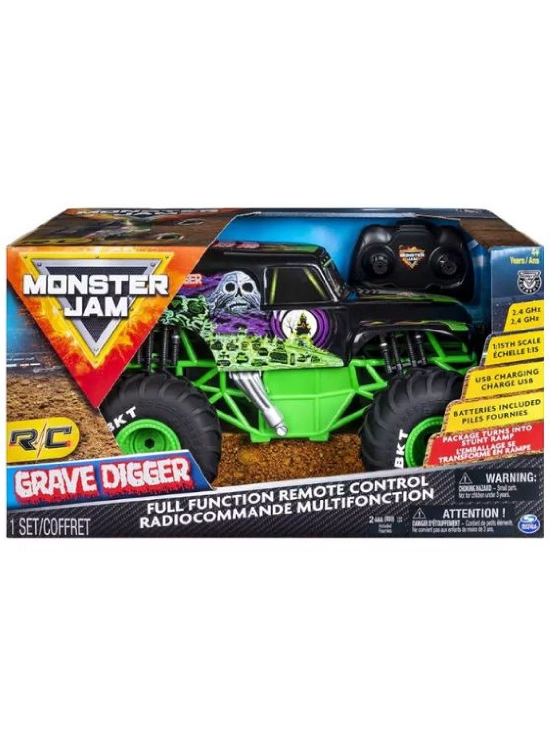 Monster Jam 1:15th Grave Digger (No Color- Image 3)