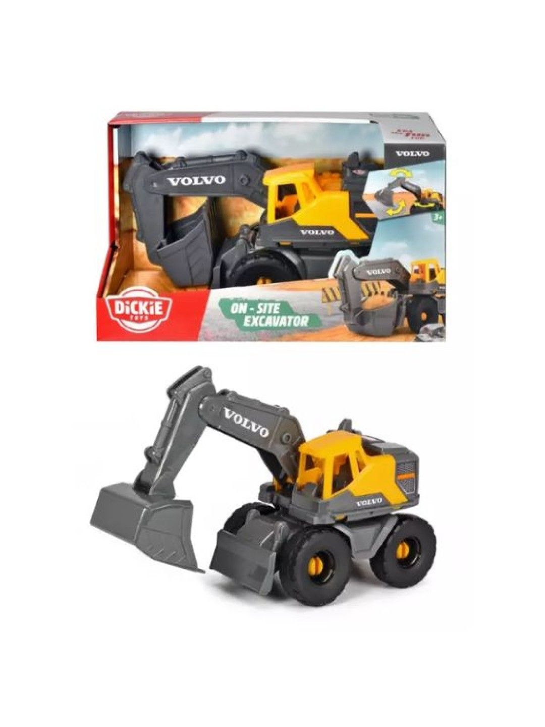 Dickie Toys Volvo On-Site Excavator (26cm) (No Color- Image 3)