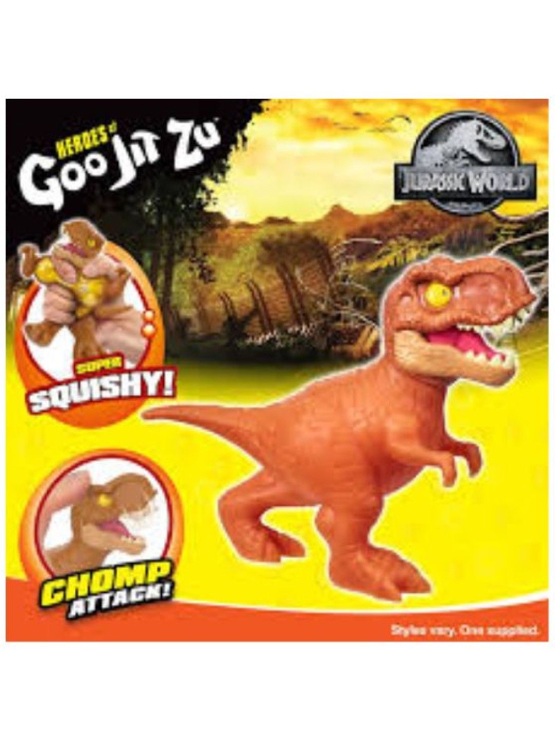 Heroes of Goo Jit Zu Jurassic World Series 2 Wave 1 Hero Pack - Trex (No Color- Image 3)