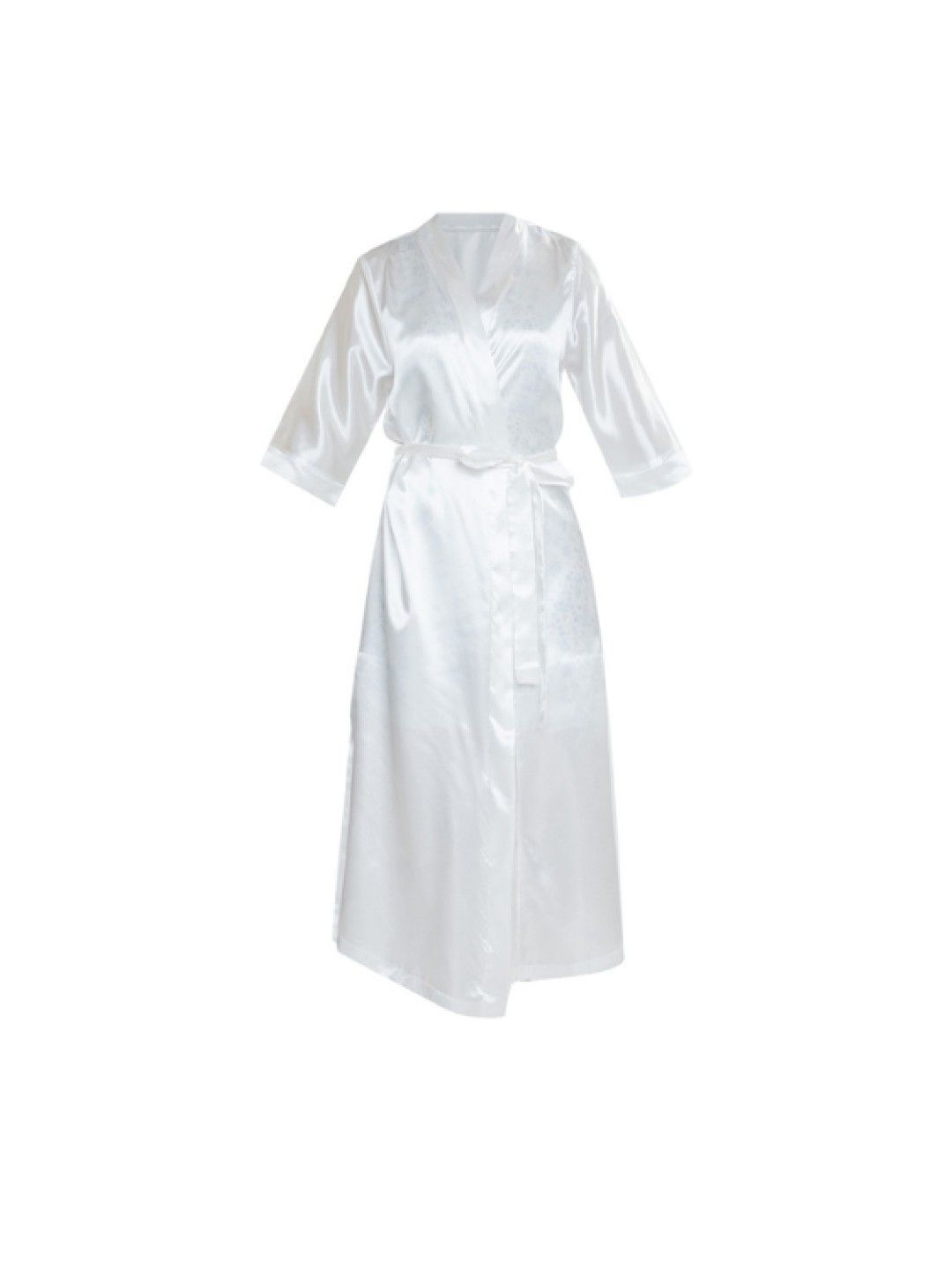 SleepyHead Erika Long Kimono Robe (White- Image 3)