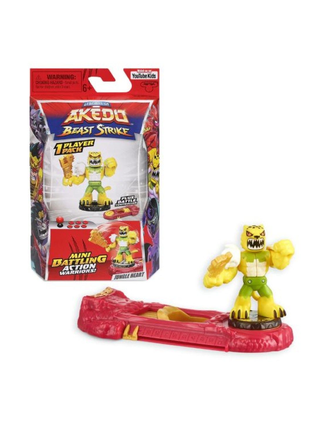 Legends of Akedo Beast Strike 1 Player Pack Plus Battle Controller – Jungle Heart (No Color- Image 1)
