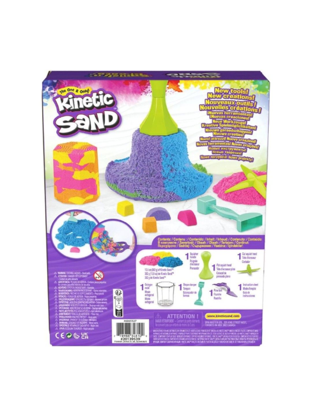 Kinetic Sand Play Sand - Squish n Create Playset (No Color- Image 4)