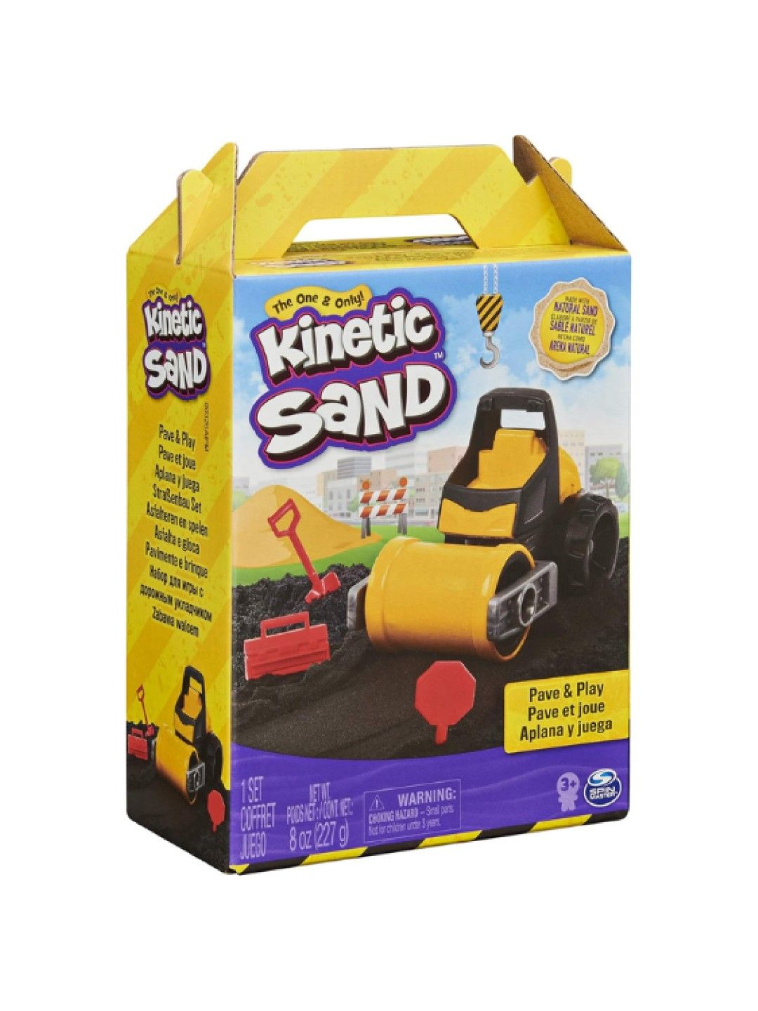 Kinetic Sand Play Sand - Pave & Play Construction Playset (No Color- Image 1)