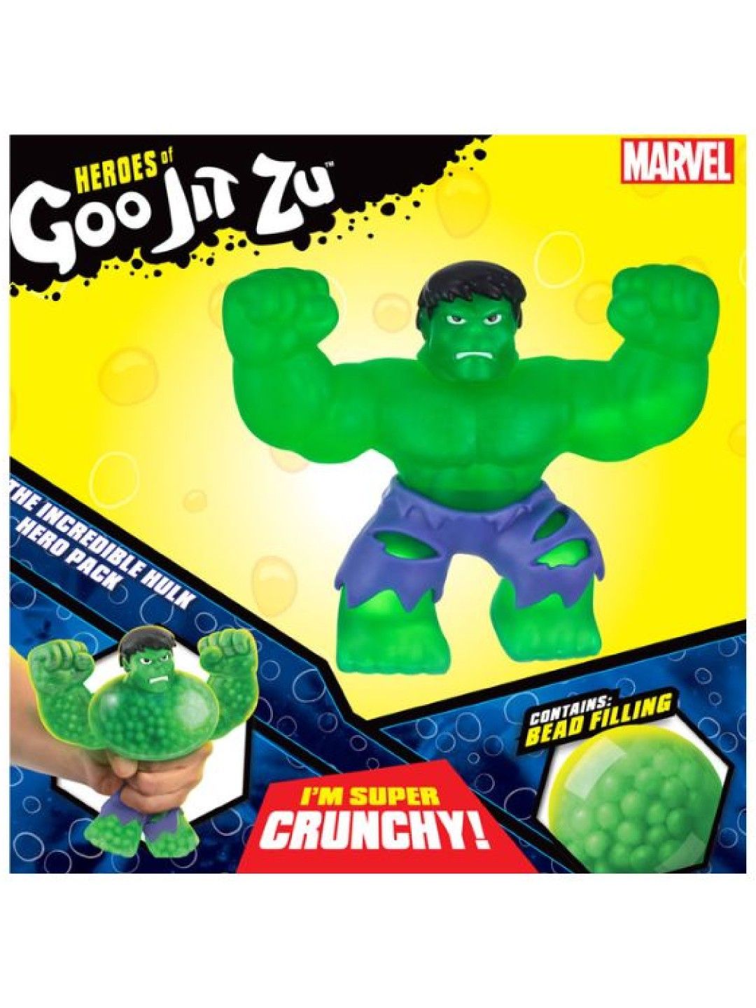 Heroes of Goo Jit Zu Marvel S5 Hero Pack - Hulk (No Color- Image 3)