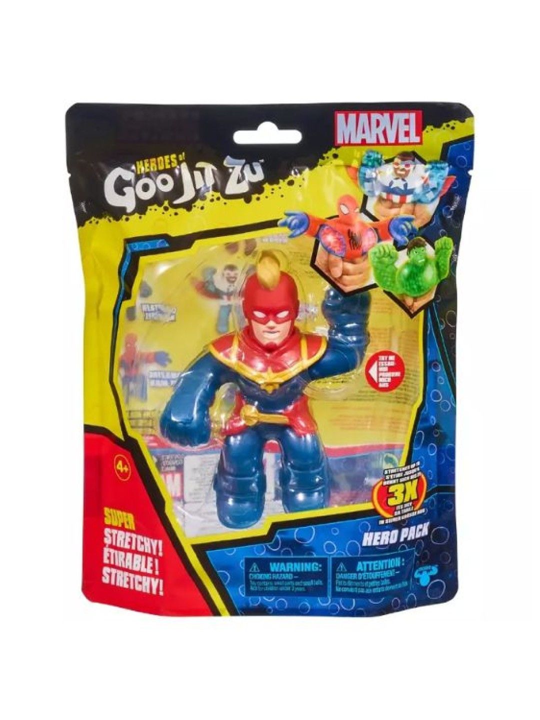 Heroes of Goo Jit Zu Marvel S5 Hero Pack - Captain Marvel (No Color- Image 3)