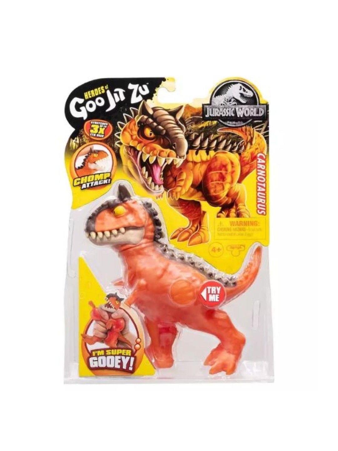 Heroes of Goo Jit Zu Jurassic World Hero Pack - Carnotaurus (No Color- Image 4)