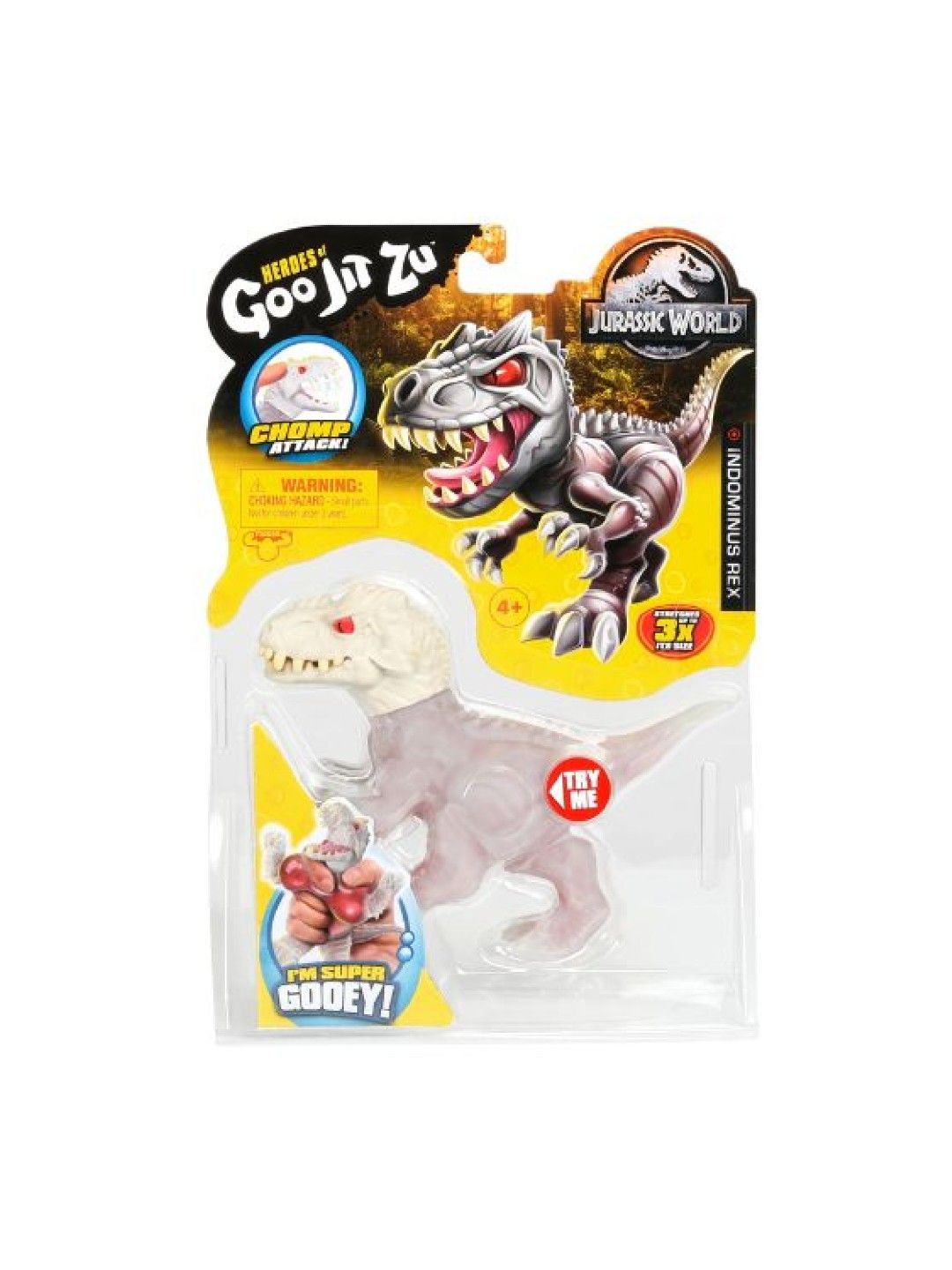Heroes of Goo Jit Zu Jurassic World Hero Pack - Indominus Rex (No Color- Image 3)