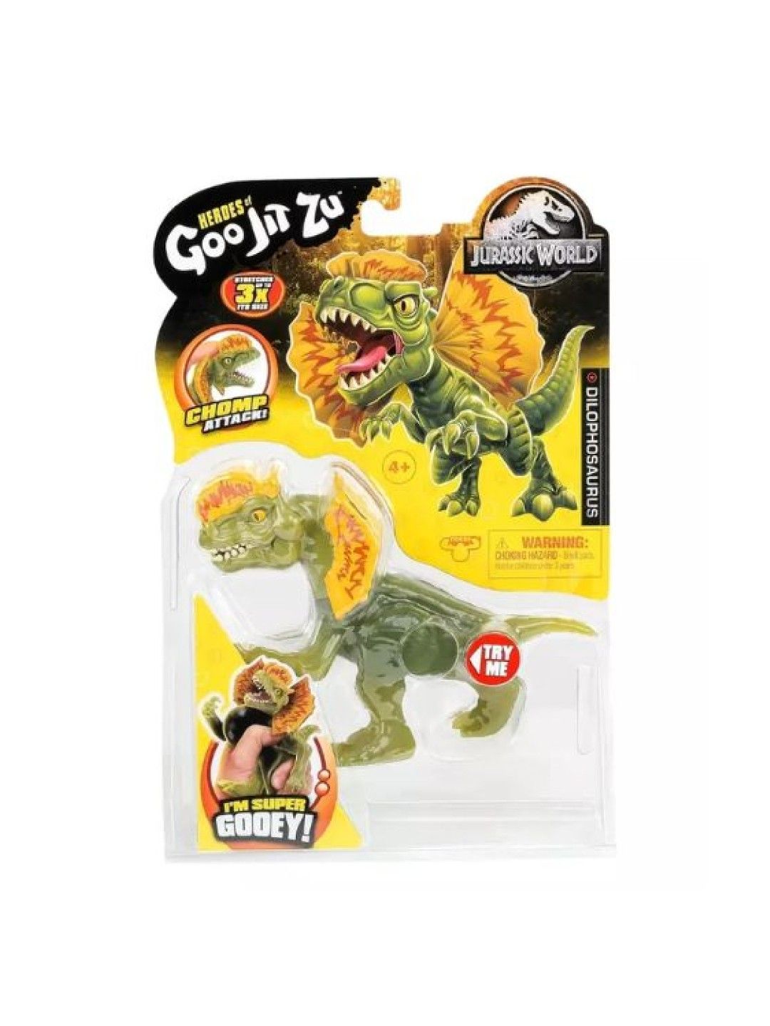 Heroes of Goo Jit Zu Jurassic World Hero Pack - Dilophosaurus (No Color- Image 4)