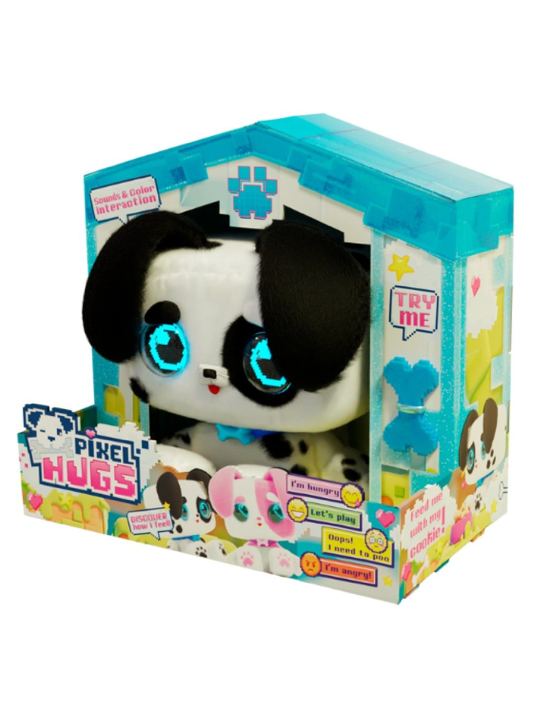 PIXEL HUGS Electronic Plush Puppy Rexel Stuff Toys (Blue) (No Color- Image 3)
