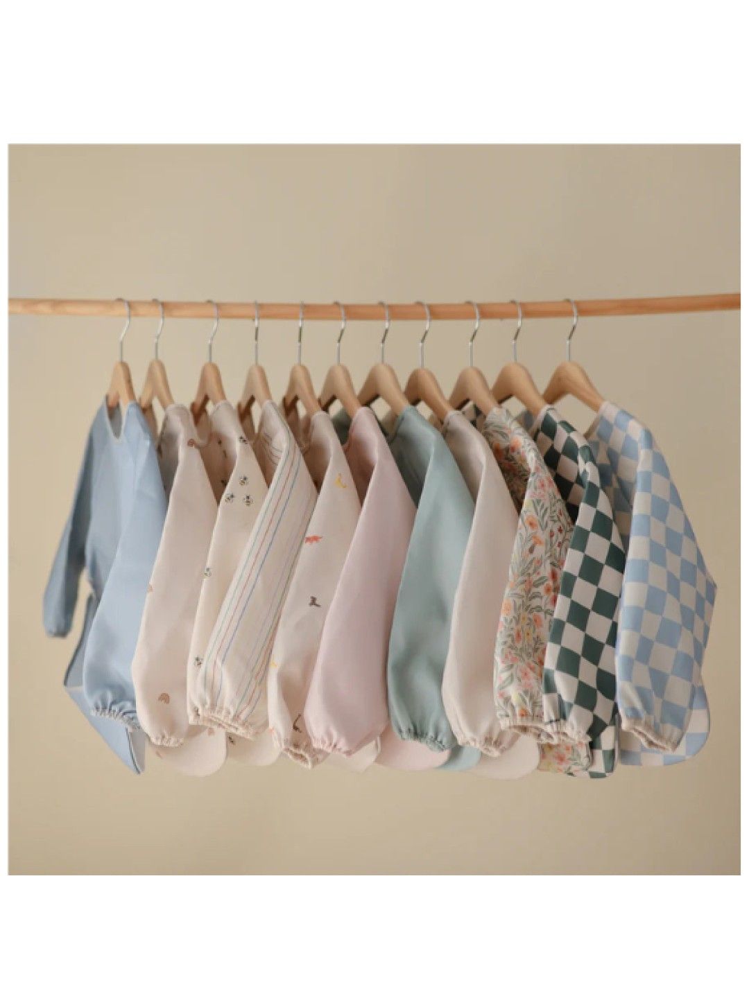 Mushie Long Sleeve Bib (Blush- Image 3)