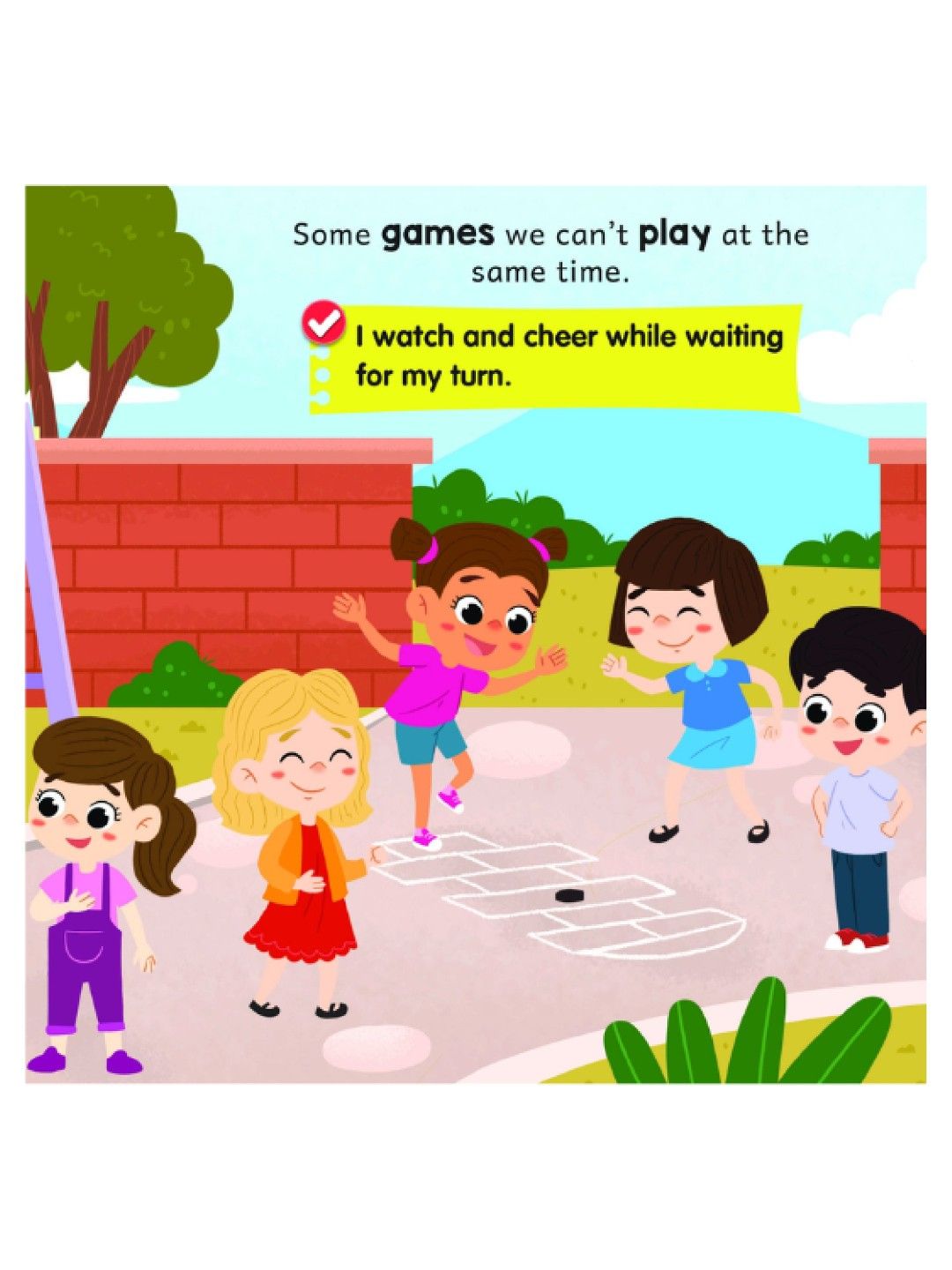 Learning is Fun Smart Babies Book of Manners - Taking Turns (No Color- Image 3)
