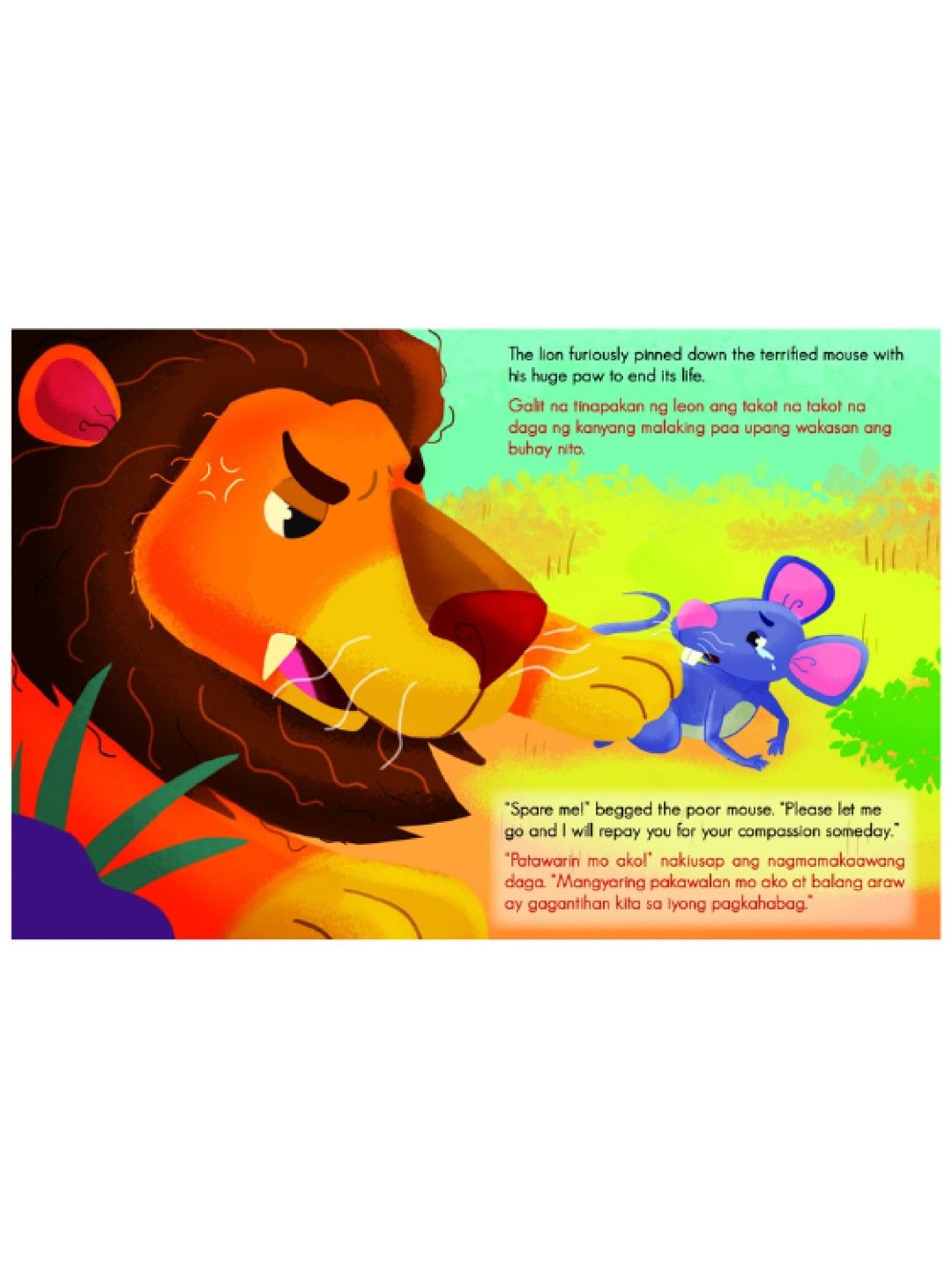 Learning is Fun Batang Matalino Aesop's Fable - The Lion and The Mouse (No Color- Image 3)