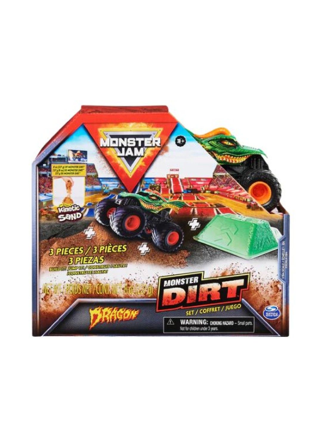Monster Jam Monster Dirt Dragon Vehicle Playset 1:64 (No Color- Image 3)