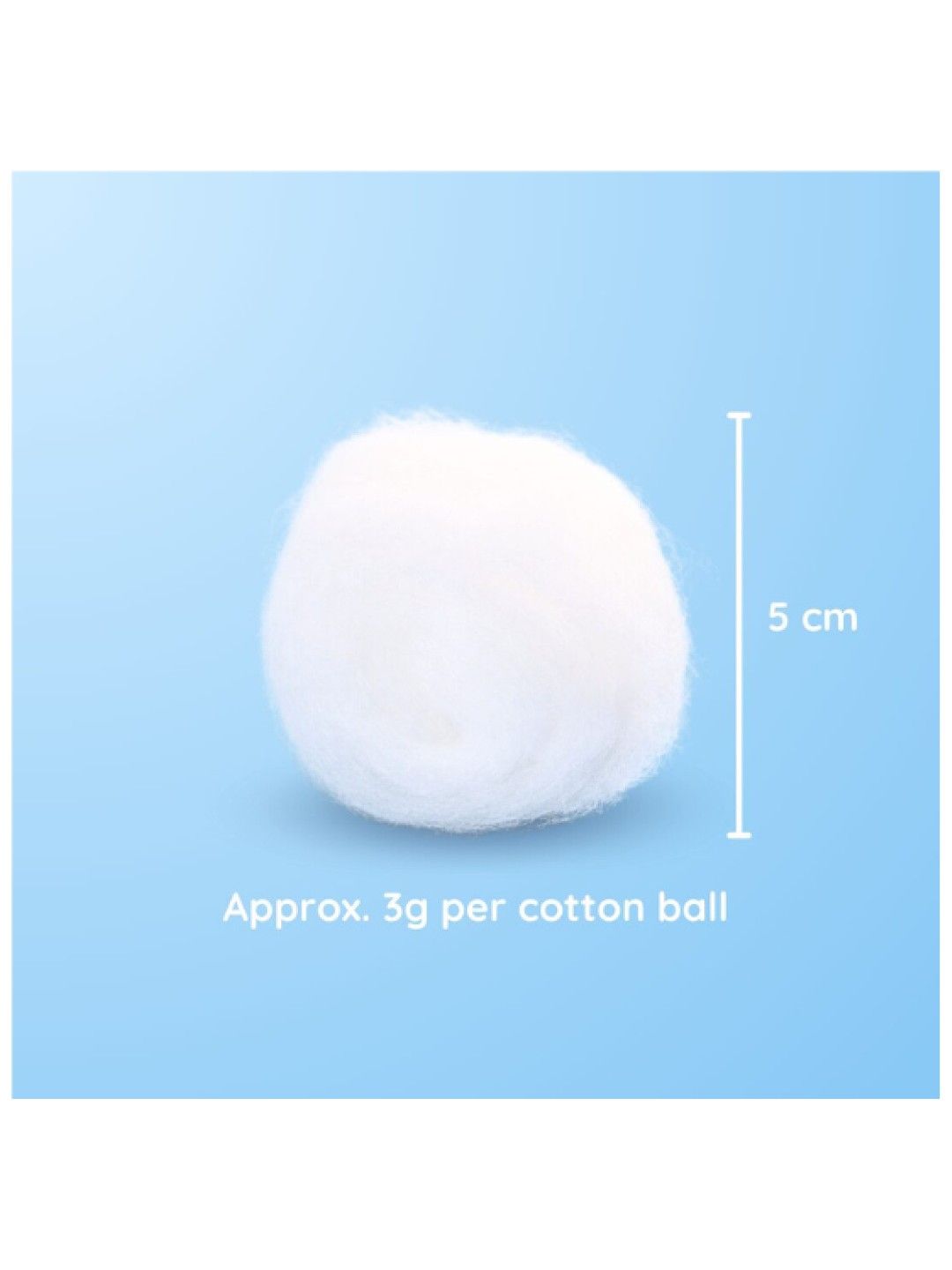 Baby Clouds Extra Jumbo Cotton Balls (100g) (No Color- Image 3)